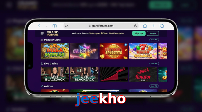 Main screen of Jeekho ios page for PK players